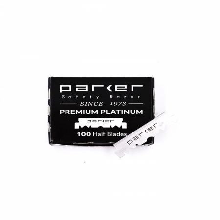Product image 1 for Parker Premium Platinum Single-Edge Half Blades, 100 Count